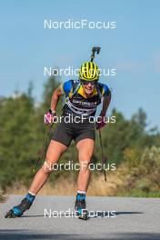 12.09.2021, Font-Romeu, France (FRA): Elvira Oeberg (SWE) - Biathlon training, Font-Romeu (FRA). www.nordicfocus.com. © Authamayou/NordicFocus. Every downloaded picture is fee-liable.