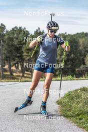 29.09.2021, Font-Romeu, France (FRA): Julia Simon (FRA) - Biathlon training, Font-Romeu (FRA). www.nordicfocus.com. © Leo Authamayou/NordicFocus. Every downloaded picture is fee-liable.