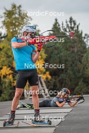 25.09.2021, Font-Romeu, France (FRA): Fabien Claude (FRA) - Biathlon training, Font-Romeu (FRA). www.nordicfocus.com. © Augustin Authamayou/NordicFocus. Every downloaded picture is fee-liable.