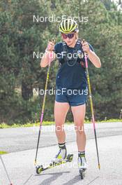 07.09.2021, Font-Romeu, France (FRA): Linn Persson (SWE) - Biathlon training, Font-Romeu (FRA). www.nordicfocus.com. © Authamayou/NordicFocus. Every downloaded picture is fee-liable.