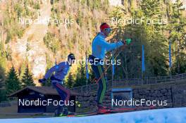 06.11.2021, Ruhpolding, Germany (GER): Johannes Donhauser (GER), Albert Kuchler (GER), (l-r) - Biathlon training, Ruhpolding (GER). www.nordicfocus.com. © Reiter/NordicFocus. Every downloaded picture is fee-liable.