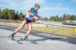 12.09.2021, Font-Romeu, France (FRA): Johanna Skottheim (SWE) - Biathlon training, Font-Romeu (FRA). www.nordicfocus.com. © Authamayou/NordicFocus. Every downloaded picture is fee-liable.