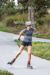 25.09.2021, Font-Romeu, France (FRA): Chloe Chevalier (FRA) - Biathlon training, Font-Romeu (FRA). www.nordicfocus.com. © Leo Authamayou/NordicFocus. Every downloaded picture is fee-liable.