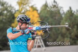 25.09.2021, Font-Romeu, France (FRA): Quentin Fillon Maillet (FRA) - Biathlon training, Font-Romeu (FRA). www.nordicfocus.com. © Augustin Authamayou/NordicFocus. Every downloaded picture is fee-liable.