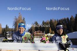 09.11.2021, Lenzerheide, Switzerland (SUI): Vanessa Hinz (GER), Marion Wiesenarter (GER), (l-r) - Biathlon training, Lenzerheide (SUI). www.nordicfocus.com. © Manzoni/NordicFocus. Every downloaded picture is fee-liable.