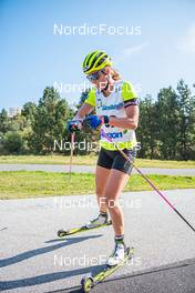 15.09.2021, Font-Romeu, France (FRA): Hanna Oeberg (SWE) - Biathlon training, Font-Romeu (FRA). www.nordicfocus.com. © Authamayou/NordicFocus. Every downloaded picture is fee-liable.