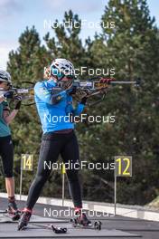 21.09.2021, Font-Romeu, France (FRA): Anais Bescond (FRA) - Biathlon training, Font-Romeu (FRA). www.nordicfocus.com. © Leo Authamayou/NordicFocus. Every downloaded picture is fee-liable.