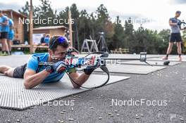 23.09.2021, Font-Romeu, France (FRA): Quentin Fillon Maillet (FRA) - Biathlon training, Font-Romeu (FRA). www.nordicfocus.com. © Leo Authamayou/NordicFocus. Every downloaded picture is fee-liable.