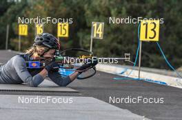 28.09.2021, Font-Romeu, France (FRA): Justine Braisaz-Bouchet (FRA) - Biathlon training, Font-Romeu (FRA). www.nordicfocus.com. © Leo Authamayou/NordicFocus. Every downloaded picture is fee-liable.