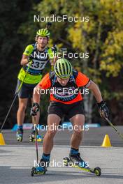 15.09.2021, Font-Romeu, France (FRA): Jesper Nelin (SWE) - Biathlon training, Font-Romeu (FRA). www.nordicfocus.com. © Authamayou/NordicFocus. Every downloaded picture is fee-liable.