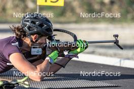 30.09.2021, Font-Romeu, France (FRA): Julia Simon (FRA) - Biathlon training, Font-Romeu (FRA). www.nordicfocus.com. © Leo Authamayou/NordicFocus. Every downloaded picture is fee-liable.