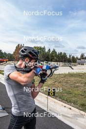 29.09.2021, Font-Romeu, France (FRA): Quentin Fillon Maillet (FRA) - Biathlon training, Font-Romeu (FRA). www.nordicfocus.com. © Leo Authamayou/NordicFocus. Every downloaded picture is fee-liable.