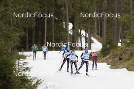 01.11.2021, Davos, Switzerland (SUI): Vanessa Hinz (GER), Maren Hammerschmidt (GER), (l-r) - Biathlon training, snowfarming track, Davos (SUI). www.nordicfocus.com. © Manzoni/NordicFocus. Every downloaded picture is fee-liable.