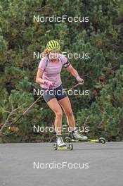 07.09.2021, Font-Romeu, France (FRA): Hanna Oeberg (SWE) - Biathlon training, Font-Romeu (FRA). www.nordicfocus.com. © Authamayou/NordicFocus. Every downloaded picture is fee-liable.