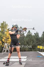 25.09.2021, Font-Romeu, France (FRA): Anais Bescond (FRA) - Biathlon training, Font-Romeu (FRA). www.nordicfocus.com. © Leo Authamayou/NordicFocus. Every downloaded picture is fee-liable.