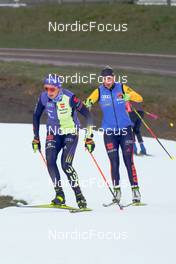 06.11.2021, Ruhpolding, Germany (GER): Franziska Preuss (GER), Franziska Pfnuer (GER), (l-r) - Biathlon training, Ruhpolding (GER). www.nordicfocus.com. © Reiter/NordicFocus. Every downloaded picture is fee-liable.