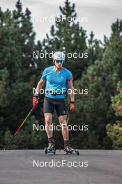 28.09.2021, Font-Romeu, France (FRA): Fabien Claude (FRA) - Biathlon training, Font-Romeu (FRA). www.nordicfocus.com. © Leo Authamayou/NordicFocus. Every downloaded picture is fee-liable.