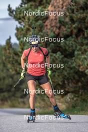 28.09.2021, Font-Romeu, France (FRA): Julia Simon (FRA) - Biathlon training, Font-Romeu (FRA). www.nordicfocus.com. © Leo Authamayou/NordicFocus. Every downloaded picture is fee-liable.