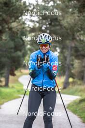 21.09.2021, Font-Romeu, France (FRA): Anais Bescond (FRA) - Biathlon training, Font-Romeu (FRA). www.nordicfocus.com. © Leo Authamayou/NordicFocus. Every downloaded picture is fee-liable.