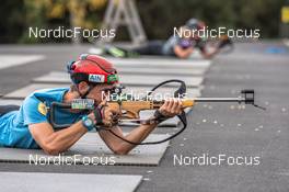 25.09.2021, Font-Romeu, France (FRA): Simon Desthieux (FRA) - Biathlon training, Font-Romeu (FRA). www.nordicfocus.com. © Leo Authamayou/NordicFocus. Every downloaded picture is fee-liable.