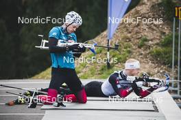 12.10.2021, Lavaze, Italy (ITA): Tarjei Boe (NOR), Johannes Thingnes Boe (NOR), (l-r) - Biathlon training, Lavaze (ITA). www.nordicfocus.com. © Modica/NordicFocus. Every downloaded picture is fee-liable.