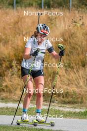 01.09.2021, Font-Romeu, France (FRA): Janina Hettich (GER) - Biathlon training, Font-Romeu (FRA). www.nordicfocus.com. © Authamayou/NordicFocus. Every downloaded picture is fee-liable.