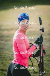 01.10.2021, Lavaze, Italy (ITA): Lisa Vittozzi (ITA) - Biathlon training, Lavaze (ITA). www.nordicfocus.com. © Modica/NordicFocus. Every downloaded picture is fee-liable.
