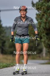 28.09.2021, Font-Romeu, France (FRA): Justine Braisaz-Bouchet (FRA) - Biathlon training, Font-Romeu (FRA). www.nordicfocus.com. © Leo Authamayou/NordicFocus. Every downloaded picture is fee-liable.