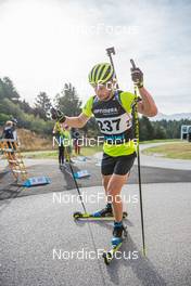 15.09.2021, Font-Romeu, France (FRA): Peppe Femling (SWE) - Biathlon training, Font-Romeu (FRA). www.nordicfocus.com. © Authamayou/NordicFocus. Every downloaded picture is fee-liable.