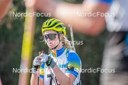 12.09.2021, Font-Romeu, France (FRA): Mona Brorsson (SWE) - Biathlon training, Font-Romeu (FRA). www.nordicfocus.com. © Authamayou/NordicFocus. Every downloaded picture is fee-liable.