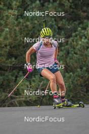 07.09.2021, Font-Romeu, France (FRA): Anna Magnusson (SWE) - Biathlon training, Font-Romeu (FRA). www.nordicfocus.com. © Authamayou/NordicFocus. Every downloaded picture is fee-liable.
