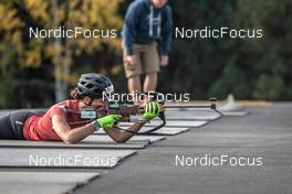 28.09.2021, Font-Romeu, France (FRA): Julia Simon (FRA) - Biathlon training, Font-Romeu (FRA). www.nordicfocus.com. © Leo Authamayou/NordicFocus. Every downloaded picture is fee-liable.