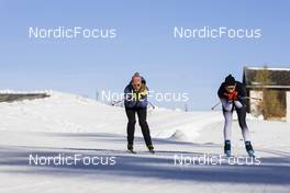 09.11.2021, Lenzerheide, Switzerland (SUI): Karolin Horchler (GER), Vanessa Voigt (GER), (l-r) - Biathlon training, Lenzerheide (SUI). www.nordicfocus.com. © Manzoni/NordicFocus. Every downloaded picture is fee-liable.