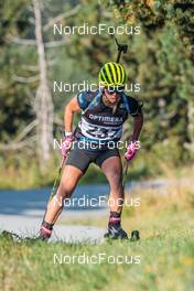 12.09.2021, Font-Romeu, France (FRA): Anna Magnusson (SWE) - Biathlon training, Font-Romeu (FRA). www.nordicfocus.com. © Authamayou/NordicFocus. Every downloaded picture is fee-liable.