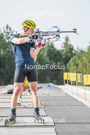 07.09.2021, Font-Romeu, France (FRA): Sebastian Samuelsson (SWE) - Biathlon training, Font-Romeu (FRA). www.nordicfocus.com. © Authamayou/NordicFocus. Every downloaded picture is fee-liable.