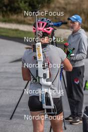 29.09.2021, Font-Romeu, France (FRA): Anais Chevalier-Bouchet (FRA) - Biathlon training, Font-Romeu (FRA). www.nordicfocus.com. © Leo Authamayou/NordicFocus. Every downloaded picture is fee-liable.
