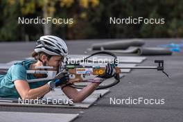 21.09.2021, Font-Romeu, France (FRA): Chloe Chevalier (FRA) - Biathlon training, Font-Romeu (FRA). www.nordicfocus.com. © Leo Authamayou/NordicFocus. Every downloaded picture is fee-liable.