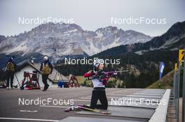 12.10.2021, Lavaze, Italy (ITA): Emilie Kalkenberg (NOR) - Biathlon training, Lavaze (ITA). www.nordicfocus.com. © Modica/NordicFocus. Every downloaded picture is fee-liable.