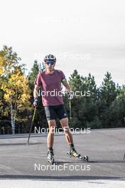 30.09.2021, Font-Romeu, France (FRA): Quentin Fillon Maillet (FRA) - Biathlon training, Font-Romeu (FRA). www.nordicfocus.com. © Leo Authamayou/NordicFocus. Every downloaded picture is fee-liable.