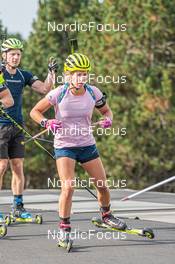 07.09.2021, Font-Romeu, France (FRA): Anna Magnusson (SWE) - Biathlon training, Font-Romeu (FRA). www.nordicfocus.com. © Authamayou/NordicFocus. Every downloaded picture is fee-liable.
