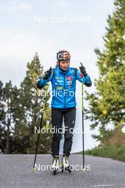 25.09.2021, Font-Romeu, France (FRA): Justine Braisaz-Bouchet (FRA) - Biathlon training, Font-Romeu (FRA). www.nordicfocus.com. © Leo Authamayou/NordicFocus. Every downloaded picture is fee-liable.