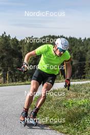 29.09.2021, Font-Romeu, France (FRA): Fabien Claude (FRA) - Biathlon training, Font-Romeu (FRA). www.nordicfocus.com. © Leo Authamayou/NordicFocus. Every downloaded picture is fee-liable.