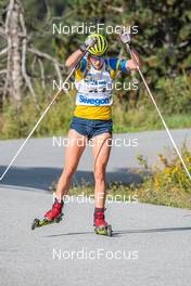 15.09.2021, Font-Romeu, France (FRA): Stina Nilsson (SWE) - Biathlon training, Font-Romeu (FRA). www.nordicfocus.com. © Authamayou/NordicFocus. Every downloaded picture is fee-liable.