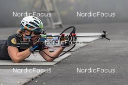 25.09.2021, Font-Romeu, France (FRA): Anais Bescond (FRA) - Biathlon training, Font-Romeu (FRA). www.nordicfocus.com. © Leo Authamayou/NordicFocus. Every downloaded picture is fee-liable.