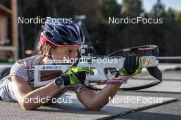 29.09.2021, Font-Romeu, France (FRA): Anais Chevalier-Bouchet (FRA) - Biathlon training, Font-Romeu (FRA). www.nordicfocus.com. © Leo Authamayou/NordicFocus. Every downloaded picture is fee-liable.