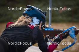 09.10.2021, Lavaze, Italy (ITA): Ingrid Landmark Tandrevold (NOR) - Biathlon training, Lavaze (ITA). www.nordicfocus.com. © Vanzetta/NordicFocus. Every downloaded picture is fee-liable.