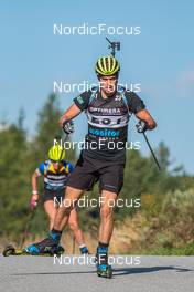 12.09.2021, Font-Romeu, France (FRA): Oskar Brandt (SWE) - Biathlon training, Font-Romeu (FRA). www.nordicfocus.com. © Authamayou/NordicFocus. Every downloaded picture is fee-liable.