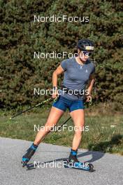 29.09.2021, Font-Romeu, France (FRA): Julia Simon (FRA) - Biathlon training, Font-Romeu (F29RA). www.nordicfocus.com. © Leo Authamayou/NordicFocus. Every downloaded picture is fee-liable.