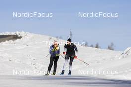 09.11.2021, Lenzerheide, Switzerland (SUI): Karolin Horchler (GER), Vanessa Voigt (GER), (l-r) - Biathlon training, Lenzerheide (SUI). www.nordicfocus.com. © Manzoni/NordicFocus. Every downloaded picture is fee-liable.