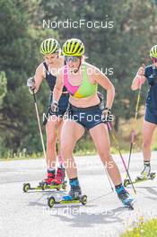 07.09.2021, Font-Romeu, France (FRA): Stina Nilsson (SWE), Elvira Oeberg (SWE), (l-r) - Biathlon training, Font-Romeu (FRA). www.nordicfocus.com. © Authamayou/NordicFocus. Every downloaded picture is fee-liable.